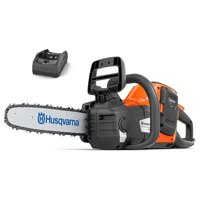 Акумулаторна резачка за дърва Husqvarna  с 1 батерия и зарядно, 36 V, 4 Ah, 30 см, 3/8 ", 1.1 мм, 225i Kit
