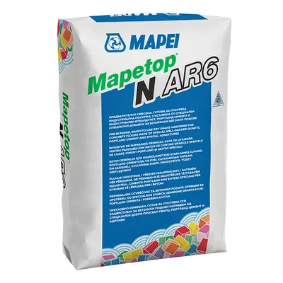 Втвърдител Mapei за бетон повърхностен, посипка  25 кг, светлосиво, Mapetop N AR6