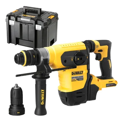 Акумулаторен перфоратор DeWALT с безчетков двигател без батерия и зарядно, SDS-plus, 54/18 V, 4.5 J, 0-4200 уд./мин, DCH417NT