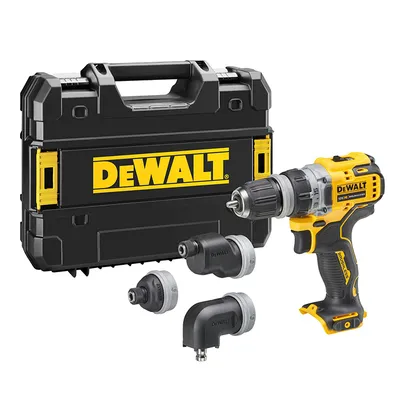 Акумулаторен винтоверт DeWALT с безчетков двигател без батерия и зарядно, 12 V, 57.5 Nm, 1.5-10 мм, DCD703NT