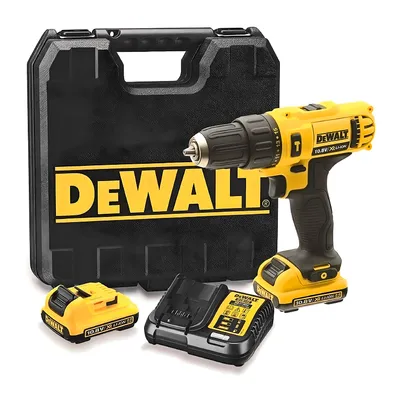 Акумулаторен винтоверт DeWALT с безчетков двигател с 2 батерии и зарядно, 12 V, 2 Ah, 30 Nm, 1-10 мм, DCD716D2