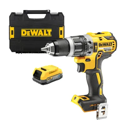 Акумулаторен винтоверт DeWALT ударен  с 1 батерия без зарядно, 18 V, 1.7 Ah, 70 Nm, 1.5-13 мм, DCD796E1T