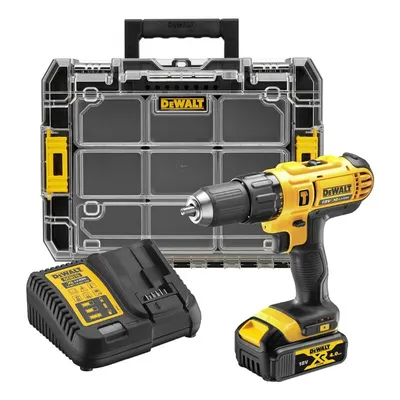 Акумулаторен винтоверт DeWALT ударен с 1 батерия и зарядно, 18 V, 4 Ah, 42 Nm, 1.5-13 мм, DCD776M1T