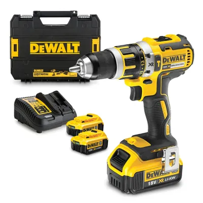 Акумулаторен винтоверт DeWALT ударен с 2 батерии и зарядно, 18 V, 4 Ah, 60 Nm, 1.5-13 мм, DCD795M2