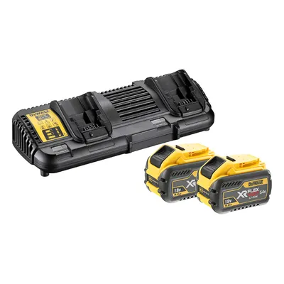 Акумулаторна батерия DeWALT Li-Ion със зарядно у-во 54/18 V, 3/9 Ah, 2 бр., DCB132X2