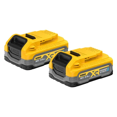 Акумулаторна батерия DeWALT Li-Ion за електроинструменти 18 V, 3.5 Ah, 2 бр., DCBP318S2