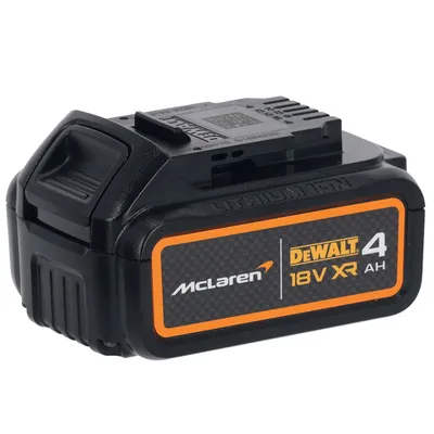 Акумулаторна батерия DeWALT Li-Ion за електроинструменти 18 V, 4 Ah, DCB182M McLaren