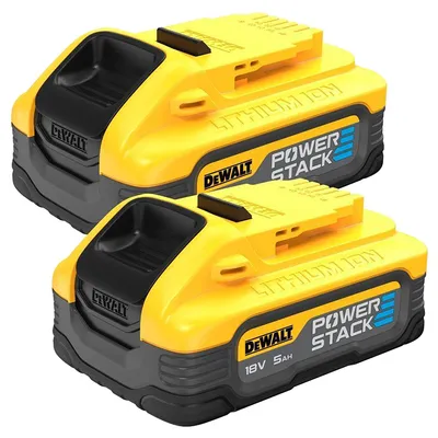 Акумулаторна батерия DeWALT Li-Ion за електроинструменти 18 V, 5 Ah, 2 бр., DCBP518H2