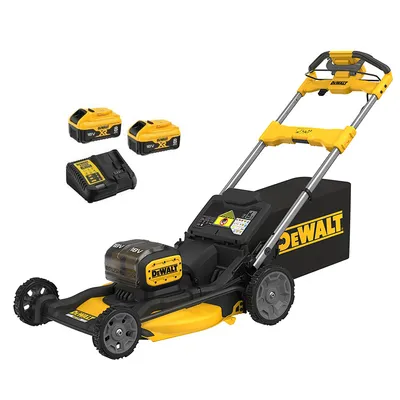 Акумулаторна косачка DeWALT  с 2 батерии и зарядно, 2x18 V, 8 Ah, 530 мм, 1340 м2, DCMWSP156W2