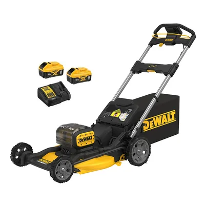 Акумулаторна косачка DeWALT  с 2 батерии и зарядно, 2x18 V, 8 Ah, 530 мм, 1680 м2, DCMWP134W2