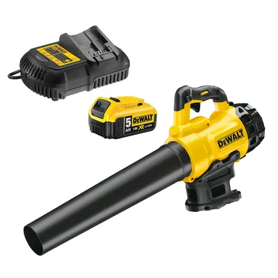 Акумулаторна въздуходувка DeWALT  с 1 батерия и зарядно, 18 V, 5 Ah, 144 м3/ч, DCM562P1