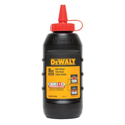 Боя за зидарска чертилка DeWALT тебеширен прах червена  226 г, DWHT47048