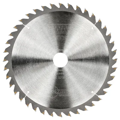 Диск циркулярен за рязане DeWALT на дърво фино напречно надлъжно с HM пластини 235 мм, 30 мм, 3 мм, 40 z, Extreme