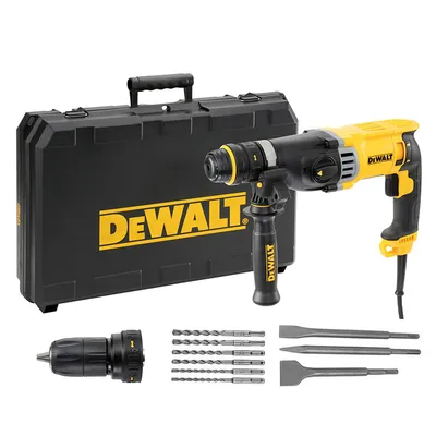Електрически перфоратор DeWALT SDS-plus, 900 W, 3 J, 0-5350 уд./мин, D25144KP
