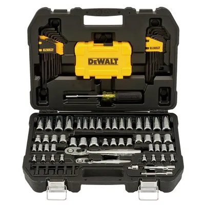 Гедоре комплект DeWALT вложки с ръчни инструменти  108 бр., 1/4" - 3/8", DWMT73801-1