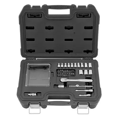 Гедоре комплект DeWALT вложки с тресчотка и накрайници  37 бр., 4-14 мм х 1/4", DWMT19238-1