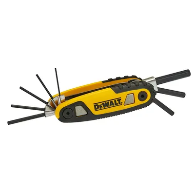 Г-образен ключ DeWALT метричен 6-стен/6-стен комплект 1.5-8 мм, 8 бр., DWHT0-70263