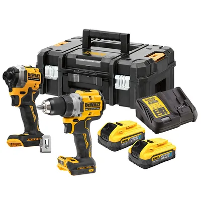 Комплект акумулаторни инструменти DeWALT  с 2 батерии и зарядно, DCD800, DCF850, 18 V, 5 Ah, DCK2051H2T