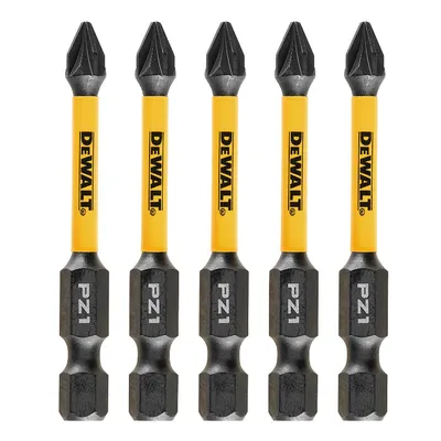 Комплект битове DeWALT PZ 1, 1/4", 57 мм, 5 бр., Extreme FlexTorq