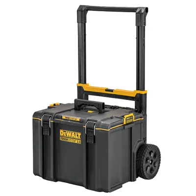 Куфар DeWALT за инструменти пластмасов на колела 550х336х480 мм, 50 кг, черен, Toughsystem 2.0 DS450