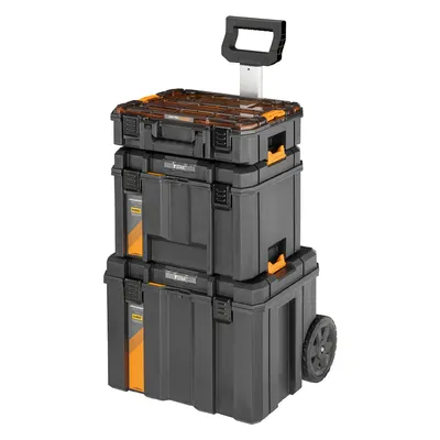Куфар DeWALT за инструменти пластмасов на колела комплект 50/30/20 кг, черен, TSTAK McLaren