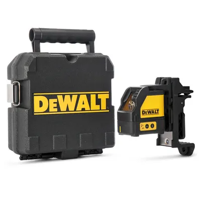 Линеен лазерен нивелир DeWALT с 2 лъча  15 м, 50 м, 0.3 мм/м, DW088K