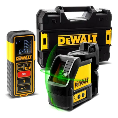 Линеен лазерен нивелир DeWALT с 2 лъча  20 м, 0.3 мм/м, DW0889CG