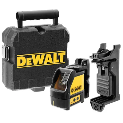 Линеен лазерен нивелир DeWALT с 2 лъча  30 м, 100 м, 0.3 мм/м, DW088CG