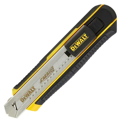 Макетен нож DeWALT метален с 3 резервни остриета 18 мм, DWHT0-10249