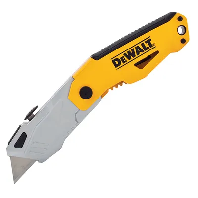 Макетен нож DeWALT метален с трапецовидно острие сгъваем  184x19 мм, DWHT10261