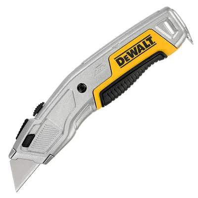 Макетен нож DeWALT метален с трапецовидно прибиращо острие  19 мм, DWHT10054-0