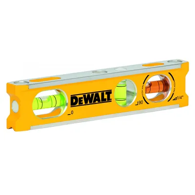 Нивелир алуминиев отливка DeWALT с магнитна основа  165 мм, 0.5 мм/м, DWHT42525