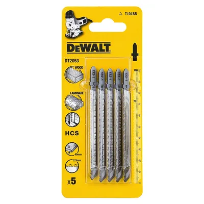 Нож за зеге DeWALT комплект за дърво 73/100 мм, праволинейно, 5 бр., DT2053