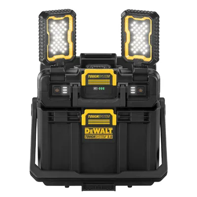 Пластмасов куфар DeWALT за инструменти  с фенер без батерия и зарядно, 400х300х360 мм, черен, DWST08061-1