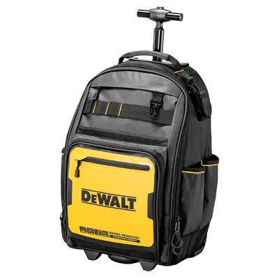 Раница DeWALT за инструменти с дръжка и колелца 28.7 л, 350x240x540 мм, 25 кг, черно и жълто, DWST60101-1