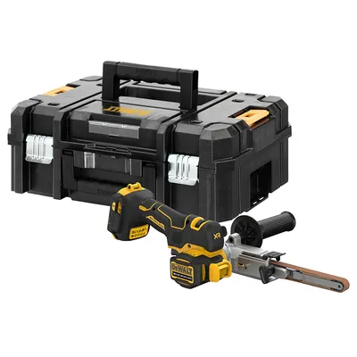Акумулаторен лентов шлайф DeWALT  без батерия и зарядно, 18 V, 0-1700 м/мин, 457x13 мм, DCM200NT