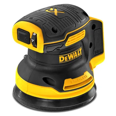 Акумулаторен орбитален шлайф DeWALT с плавно регулиране  без батерия и зарядно, 18 V, ф 125 мм, 8000-12 000 об./мин, DCW210N