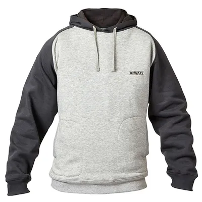 Суитчър DeWALT работен с дълъг ръкав сив, размер XL, Cyclone Hoodie