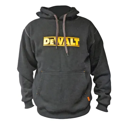 Суитчър DeWALT ватиран с дълъг ръкав черен, размер M, Hooded Black