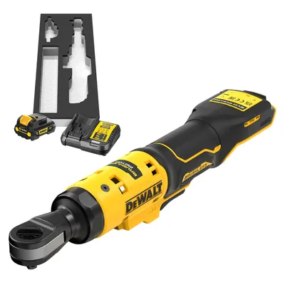 Акумулаторна тресчотка DeWALT с 1 батерия и зарядно, 12 V, 3 Ah, 81 Nm, квадрат, 3/8", DCF503L1G