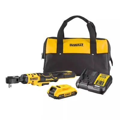 Акумулаторна тресчотка DeWALT с 1 батерия и зарядно, 18 V, 2 Ah, 95 Nm, квадрат, 1/2", DCF512D1