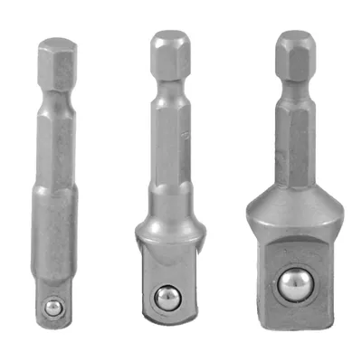 Адаптор преход за вложки Projahn  3 бр., шестостен - квадрат, 1/4" х 3/8" х 1/2"