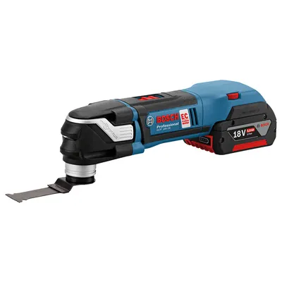 Акумулаторен мултифункционален инструмент Bosch  с 2 батерии и зарядно, 18 V, 5 Ah, 8000-20 000 вибр./мин, GOP 18V-28