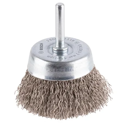 Четка чашковидна за бормашина Bosch от неръждаема тел ф 60 мм, 0.3 мм, PRO Stainless Steel clean