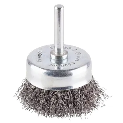 Четка чашковидна за бормашина Bosch от стоманена тел 50 мм, 6 мм, 0.2 мм, PRO Metal clean