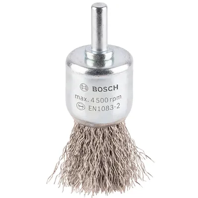 Четка конусовидна за бормашина Bosch от неръждаема тел 25 мм, 0.3 мм, PRO Stainless Steel clean