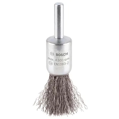 Четка конусовидна за бормашина Bosch от стоманена тел ф 15 мм, 0.2 мм, PRO Metal clean