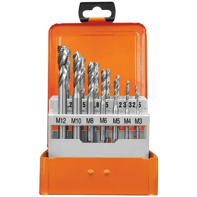Комплект метчици Projahn метрична резба  M3-M12 мм, HSS, 14 бр.