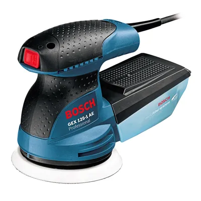 Електрически орбитален шлайф Bosch с плавно регулиране 250 W, ф 125 мм, 7500-12 000 об./мин, GEX 125-1 AE