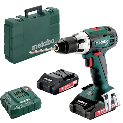 Акумулаторен винтоверт Metabo ударен с 2 батерии и зарядно, 18 V, 2 Ah, 60 Nm, 1.5-13 мм, SB 18 LT Compact